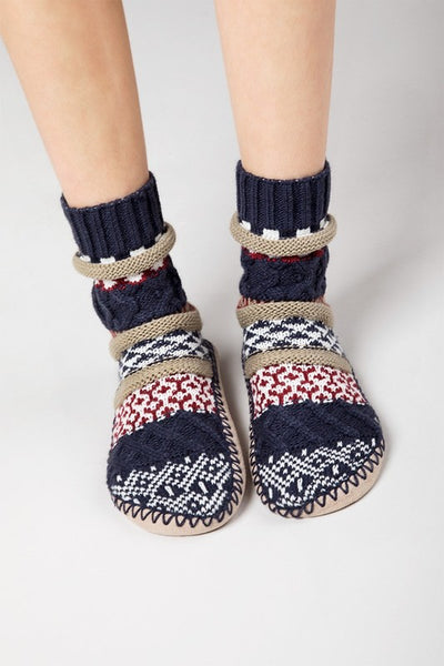 Knit Nordic Slipper Sock Boot
