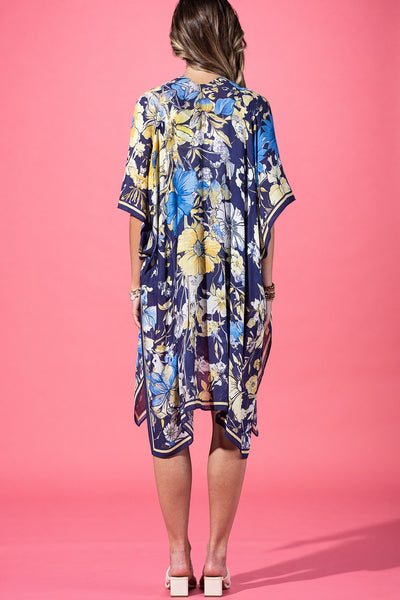 Midnight Botanique Summer Kimono