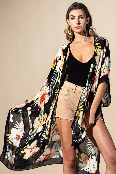 Tropical Garden Summer Kimono