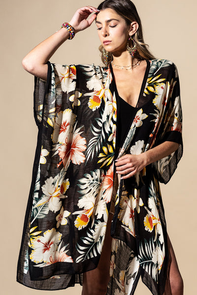 Tropical Garden Summer Kimono