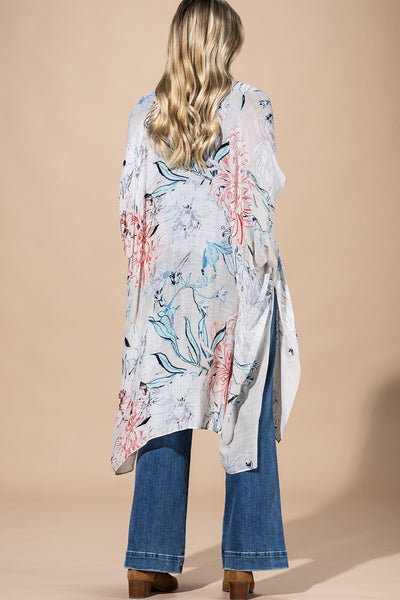 Airy Floral Summer Kimono