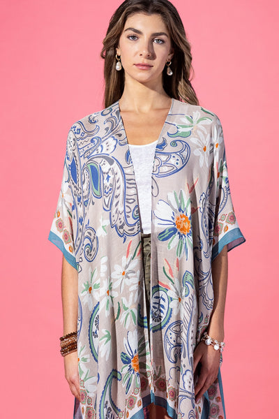 Grand Paisley Summer Kimono