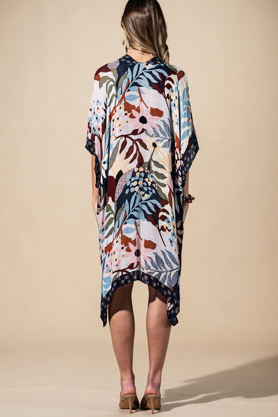 Botanical Floral Summer Kimono