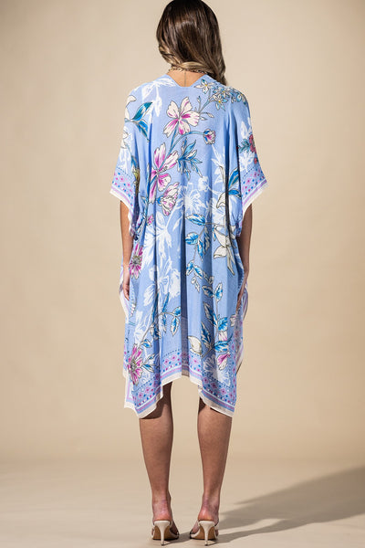 Blue Drift Summer Kimono