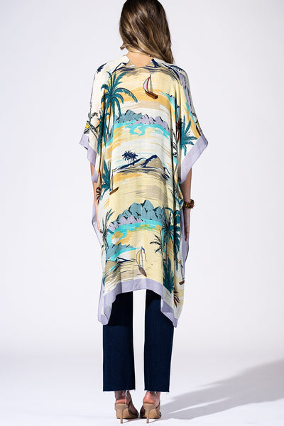 Maui Palm Summer Kimono