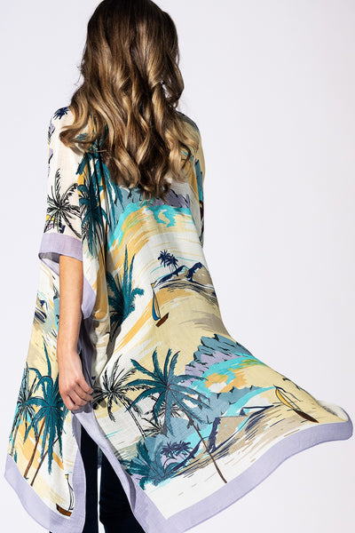 Maui Palm Summer Kimono