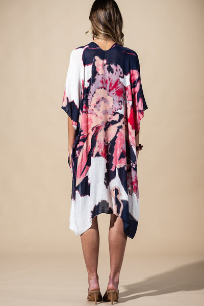 Painted Bloom Summer Kimono