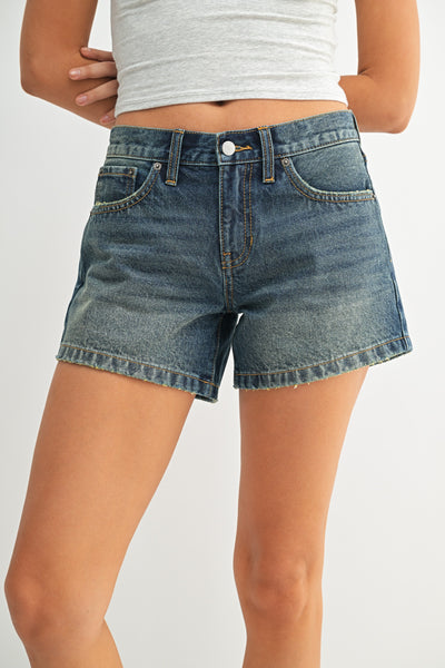 Denim Short Mid Rise Vintage
