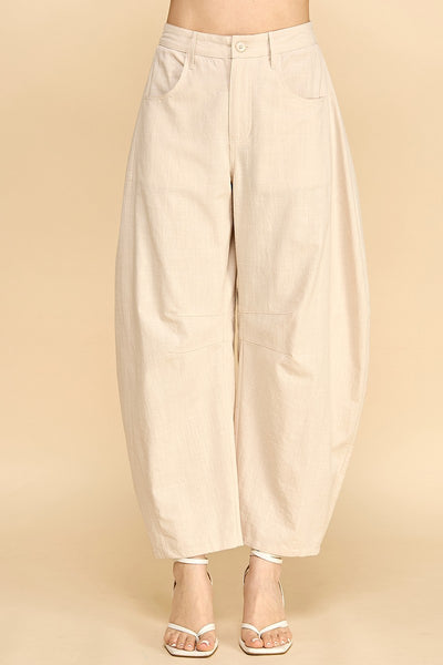 Pantalón Barrel de Lino
