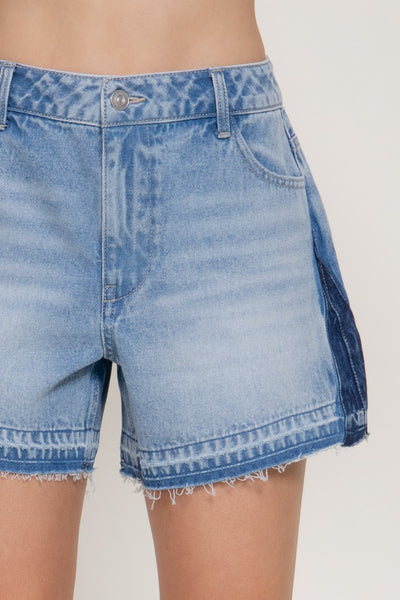 Short de Mezclilla Color Block