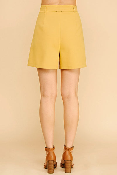 Shorts Bermuda de Twill con Cinturón
