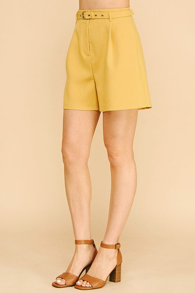 Shorts Bermuda de Twill con Cinturón