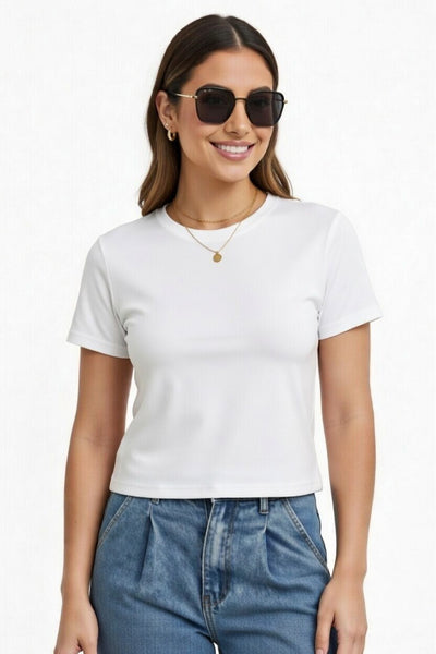 Stretch Cotton Tee