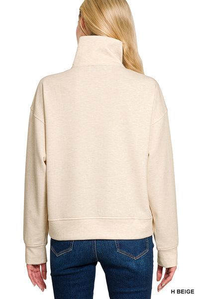 Modal Mix Scuba Half Zip Pullover