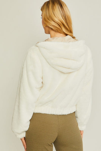 Faux Fur + WindBreaker Reversible Jacket