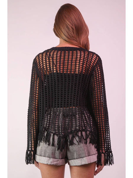 Crochet Long Sleeve Top