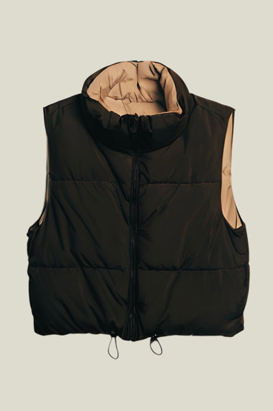 Puffer Solid Reversible Vest