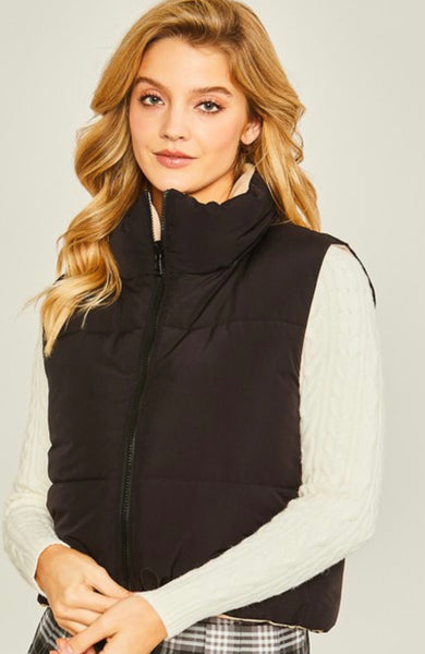 Puffer Solid Reversible Vest