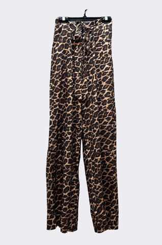 Leopard Wide Leg Pants