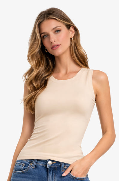 Soft & Seamless Round Neck Tank Top