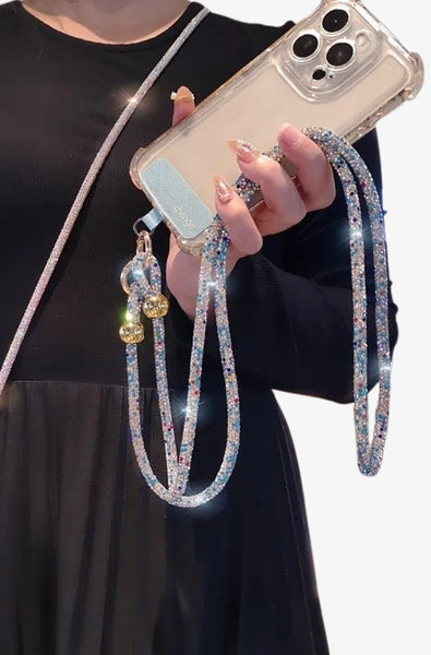 Rhinestone Phone Necklace