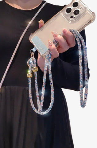 Rhinestone Phone Necklace