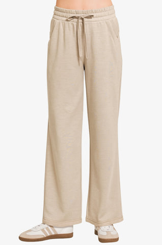 Super Soft Scuba Straight Drawstring Pants