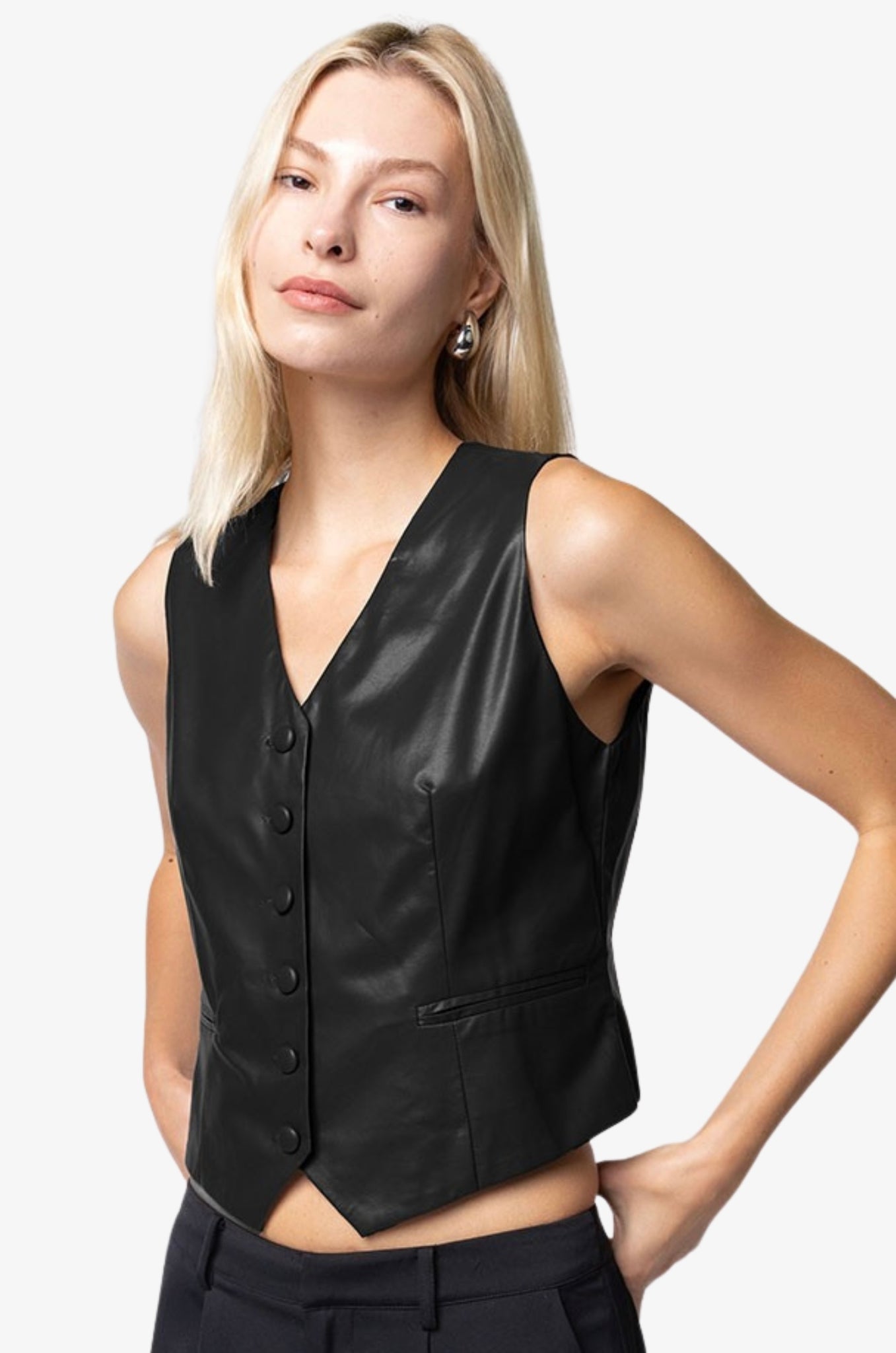 Vegan Butter Leather Vest