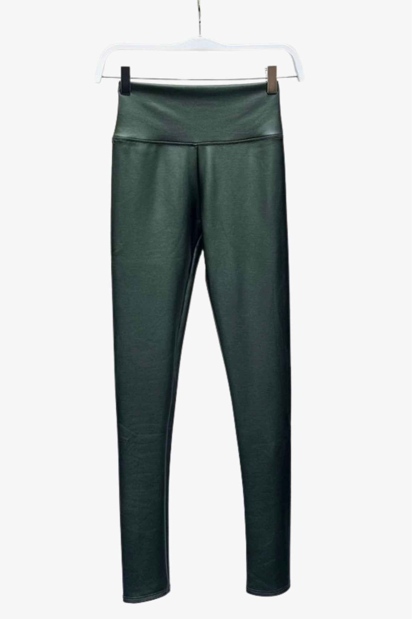 Premium High Waist Tummy Control Fleece Super Stretch PU Faux Leather Leggings