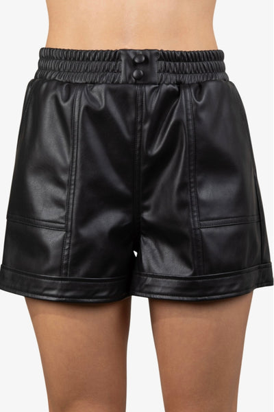 Faux Leather Shorts