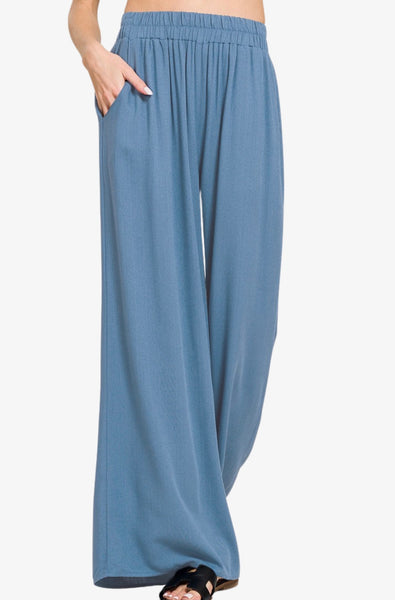 Rayon Wideleg Pants