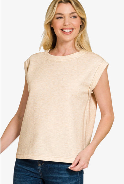 Super Soft Scuba Sleeveless Top
