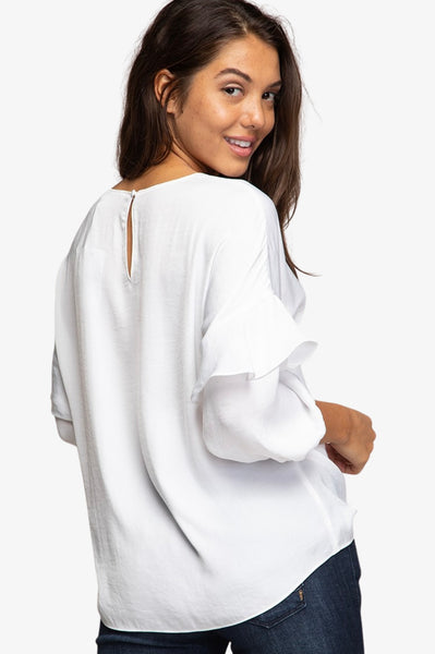 Flowy Blouse With Ruffle Detail