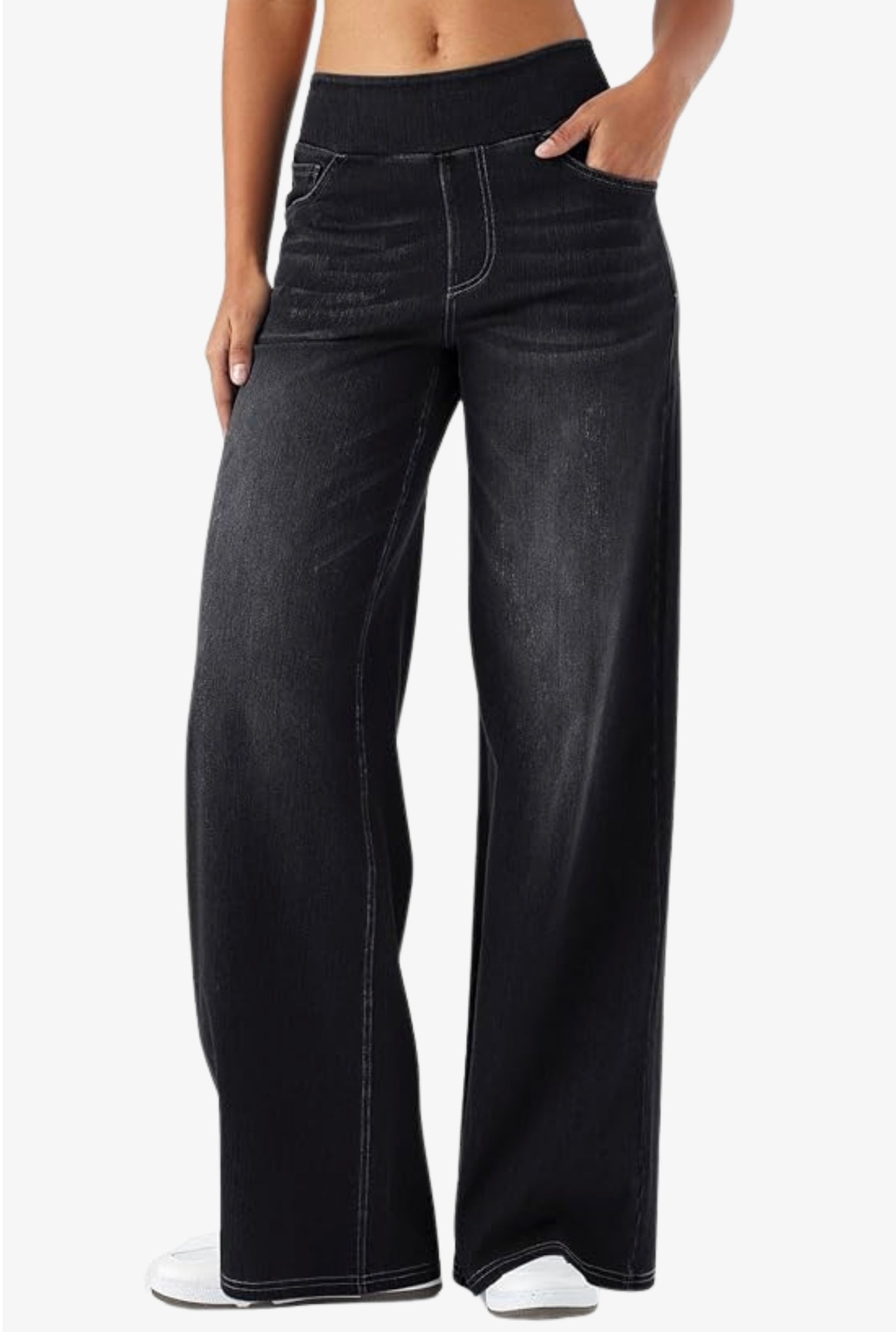 Ultra soft light weight flare Wideleg Jeans