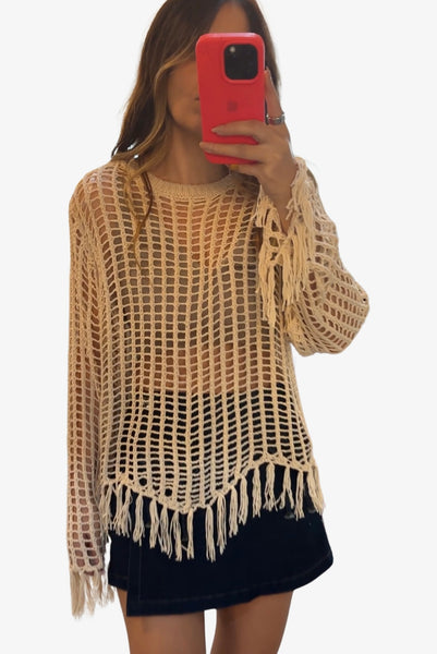 Crochet Long Sleeve Top