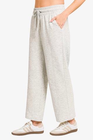 Super Soft Scuba Drawstring Ankle Pants