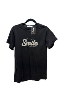 Smile Rhinestone T- Shirt