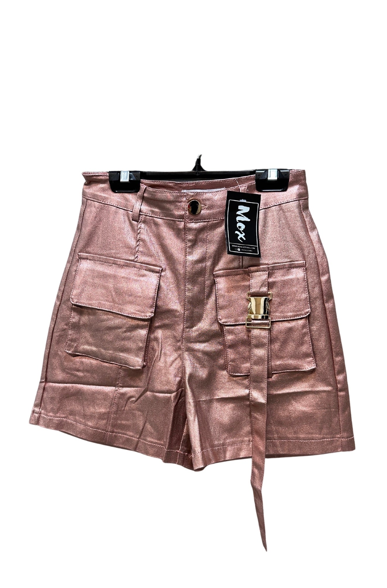 Cargo Faux Leather Shorts