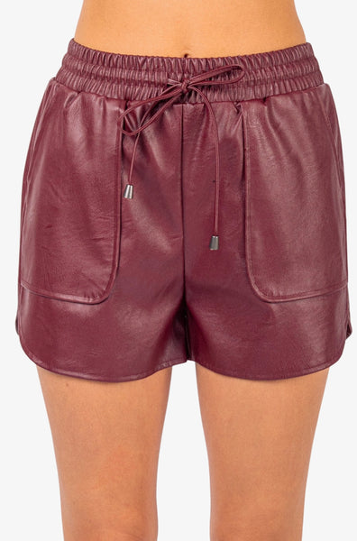 Faux Leather Shorts
