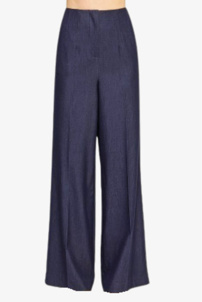 Soft Denim Wide Leg Long Pants