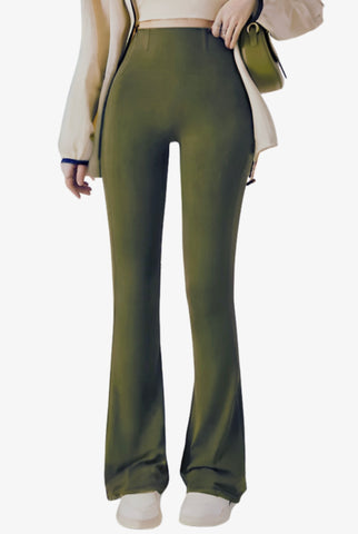 Super Stretch Fleece Faja Butt Lifting Flare Pants