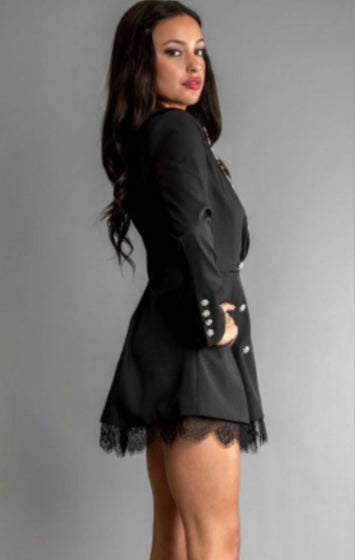 Rhinestone Blazer Dress
