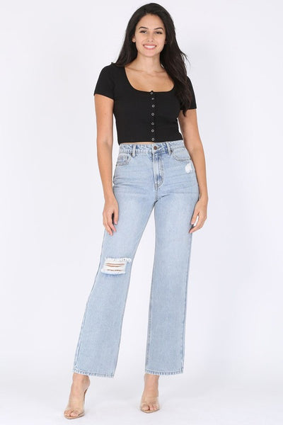 Straight Leg Jeans