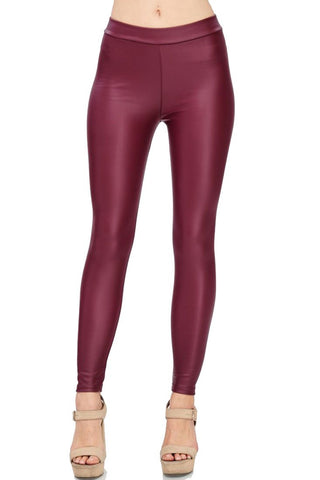 Premium Fleece Faux Leather Leggings