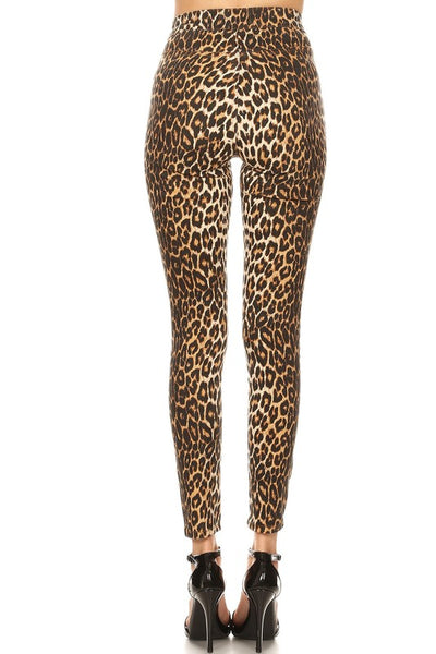 Leopard Skinny Jeans High waisted