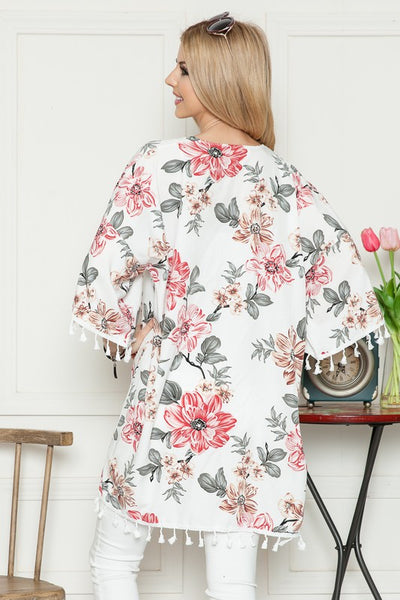 Made With Love Rose Summer Kimono