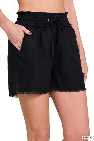 PaperBag Shorts de Lino