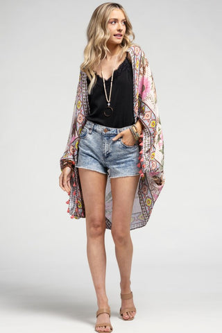 Moroccan Flower Summer Kimono