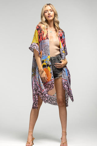 Floral Patchwork Summer Kimono