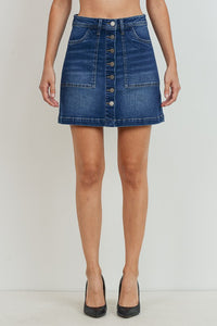 High Waist Denim Skirt